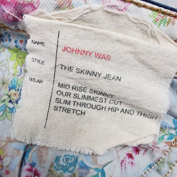 Johnny Was The Skinny Jeans‎ Mid Rise Stretch Dark Denim Women's 29 (32) Stretch - Picture 5 of 14